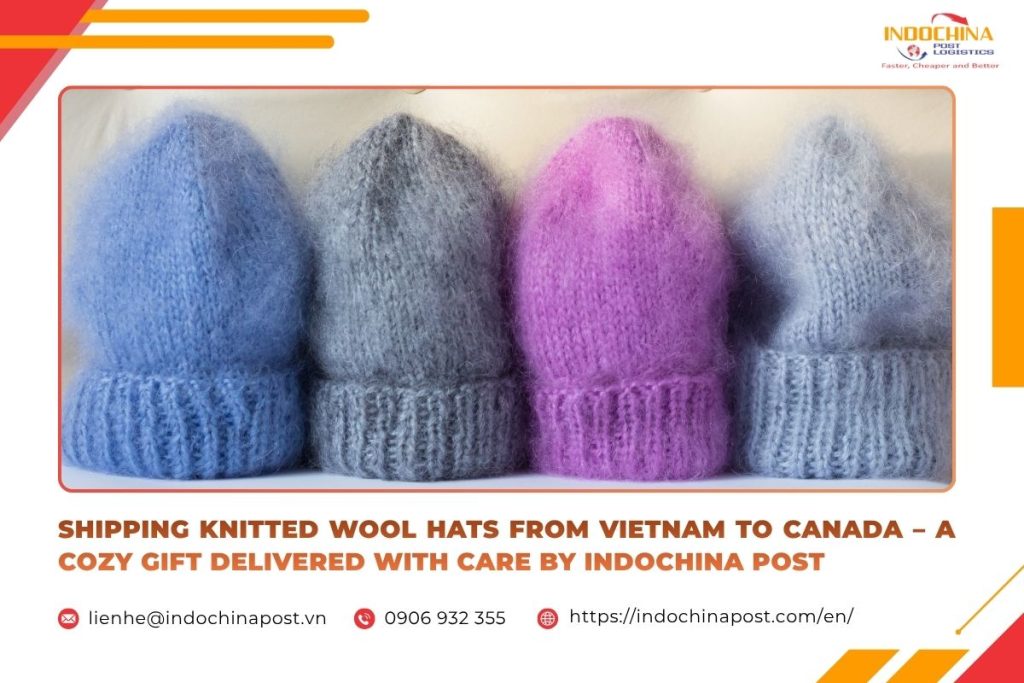 Shipping Knitted Wool Hats from Vietnam to Canada – A Cozy Gift Delivered with Care by Indochina Post