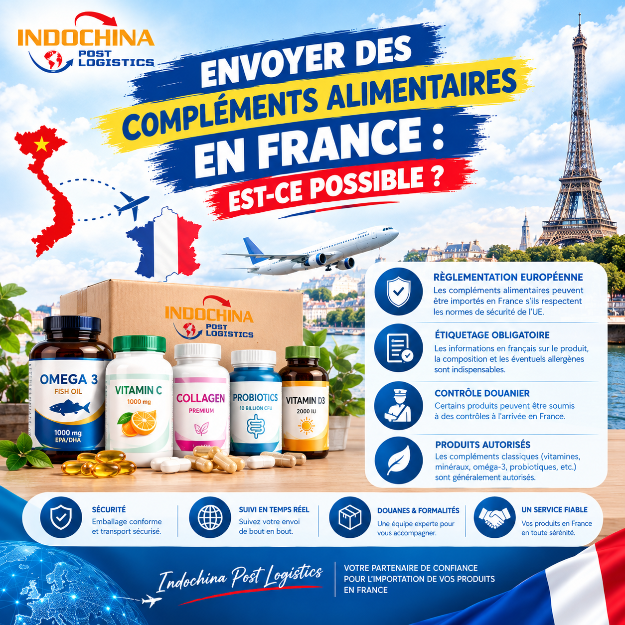 envoyer des compléments alimentaires en France envoyer des compléments alimentaires en France