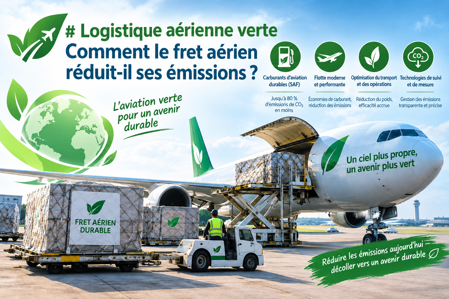 Logistique aérienne durable et réduction des émissions du fret aérien