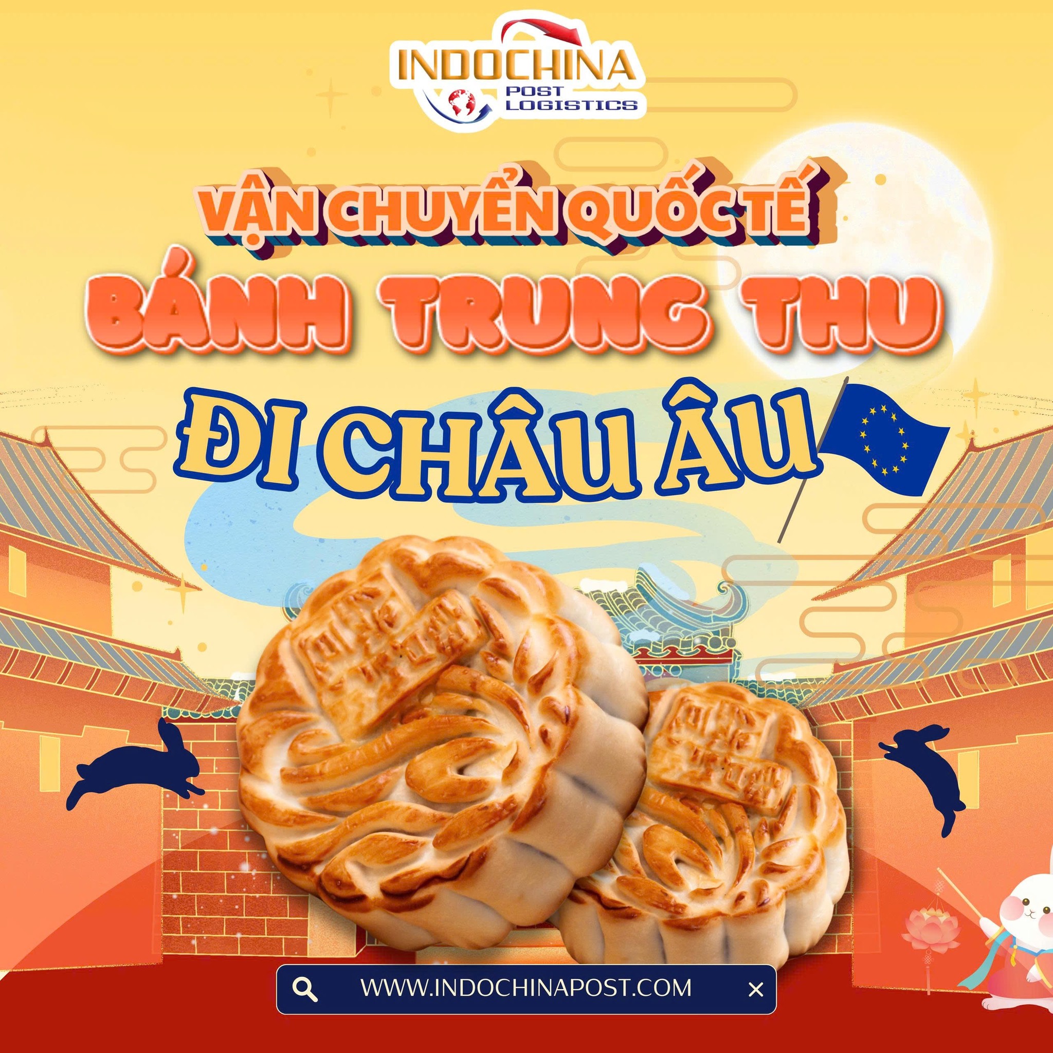 gửi bánh trung thu đi châu âu