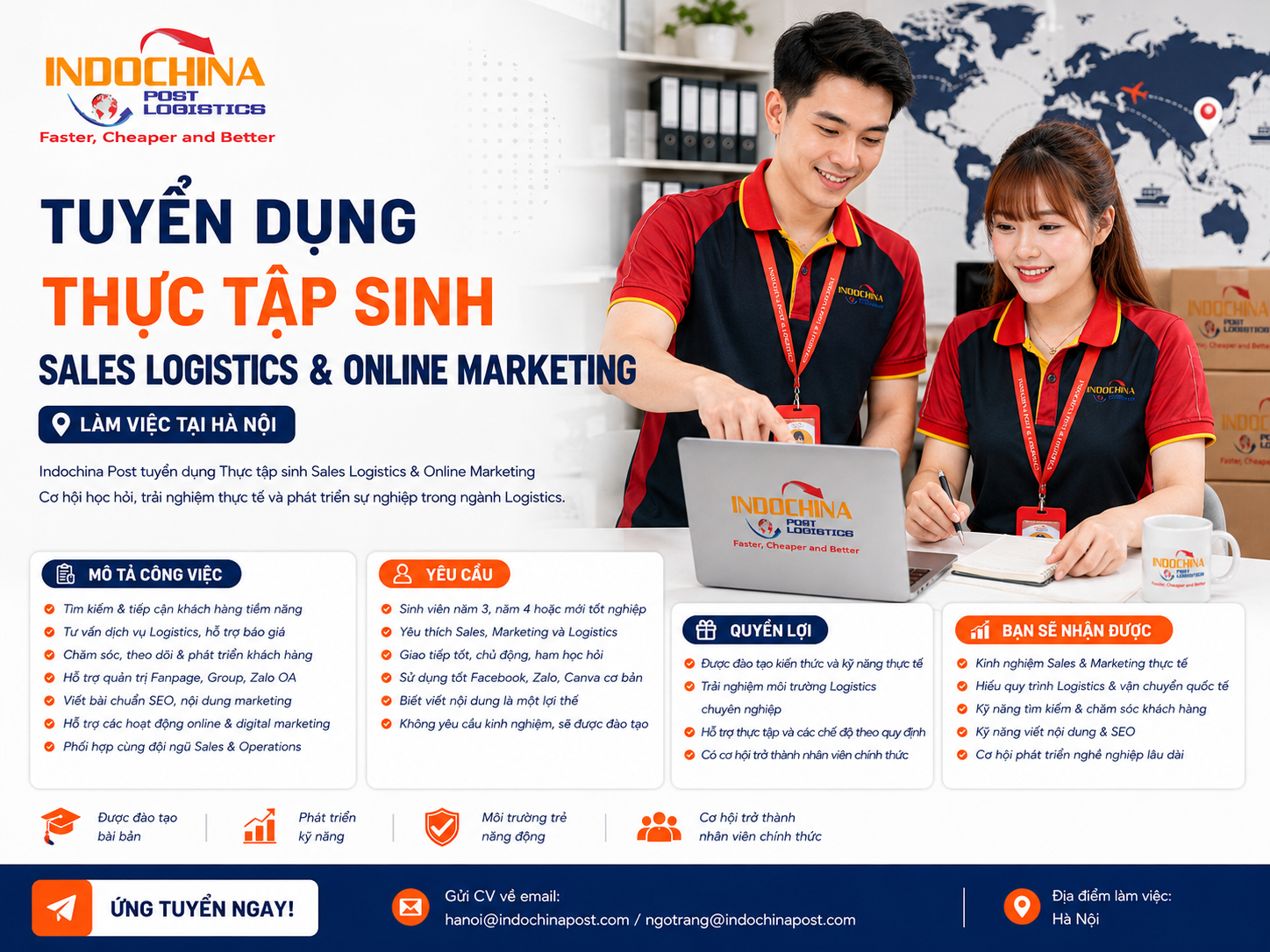 thực tập sinh sales logistics thực tập sinh sales logistics