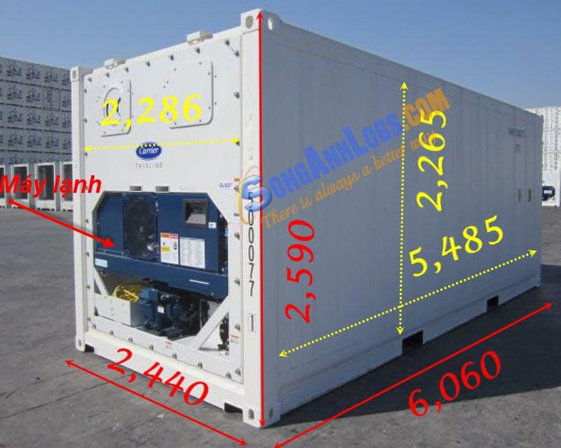 Container 20 feet Lạnh RF