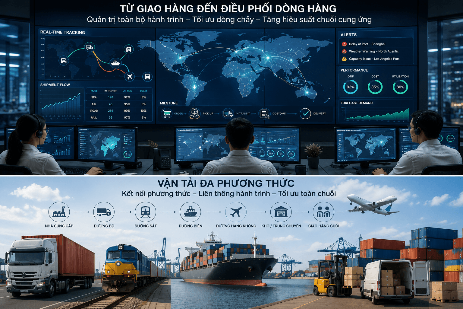 Từ giao hàng đến điều phối dòng hàng: Cuộc chuyển dịch mới của logistics