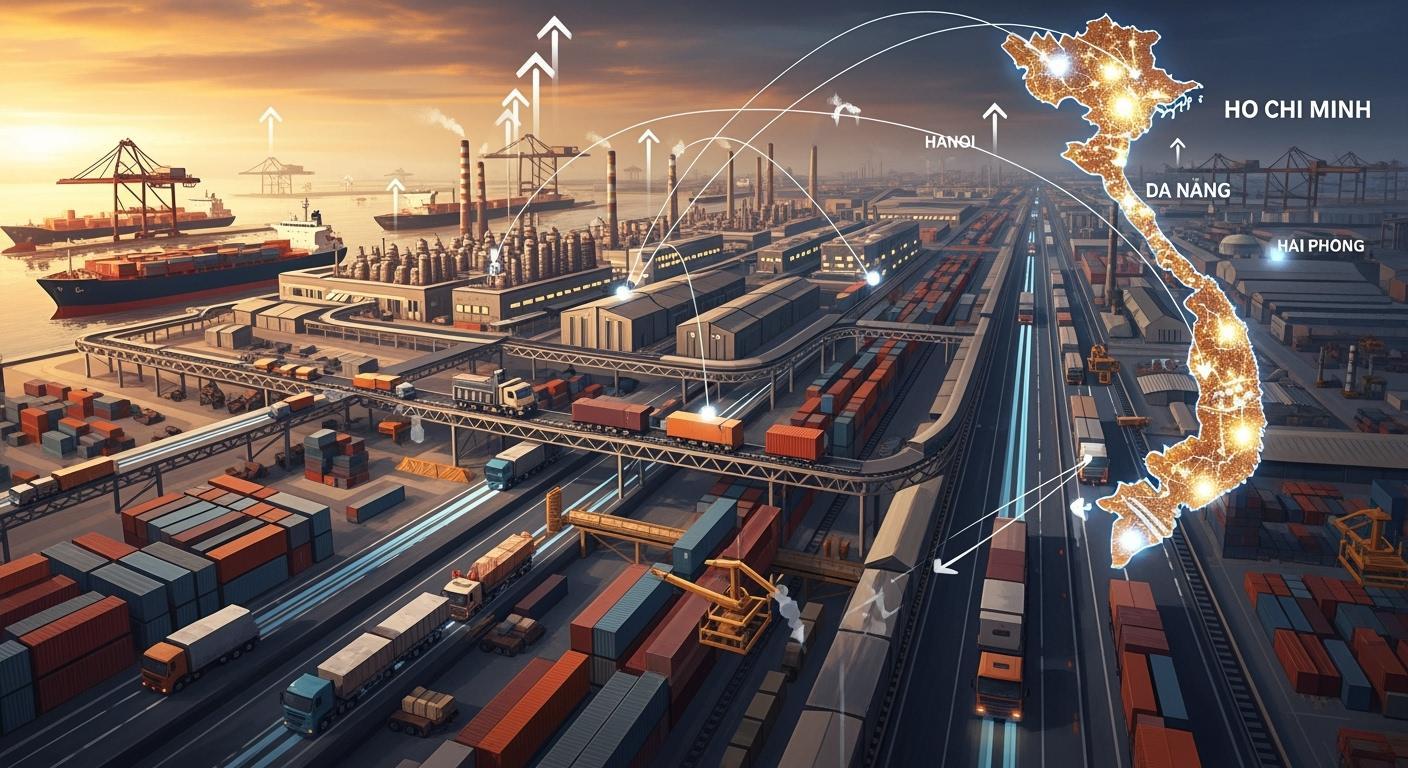 Kết nối Việt Nam với các trung tâm logistics quốc tế ngày càng được mở rộng